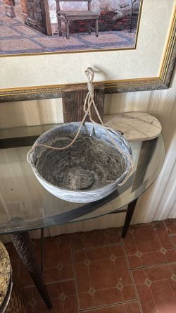 Two La Jolie Muse Hanging Planters