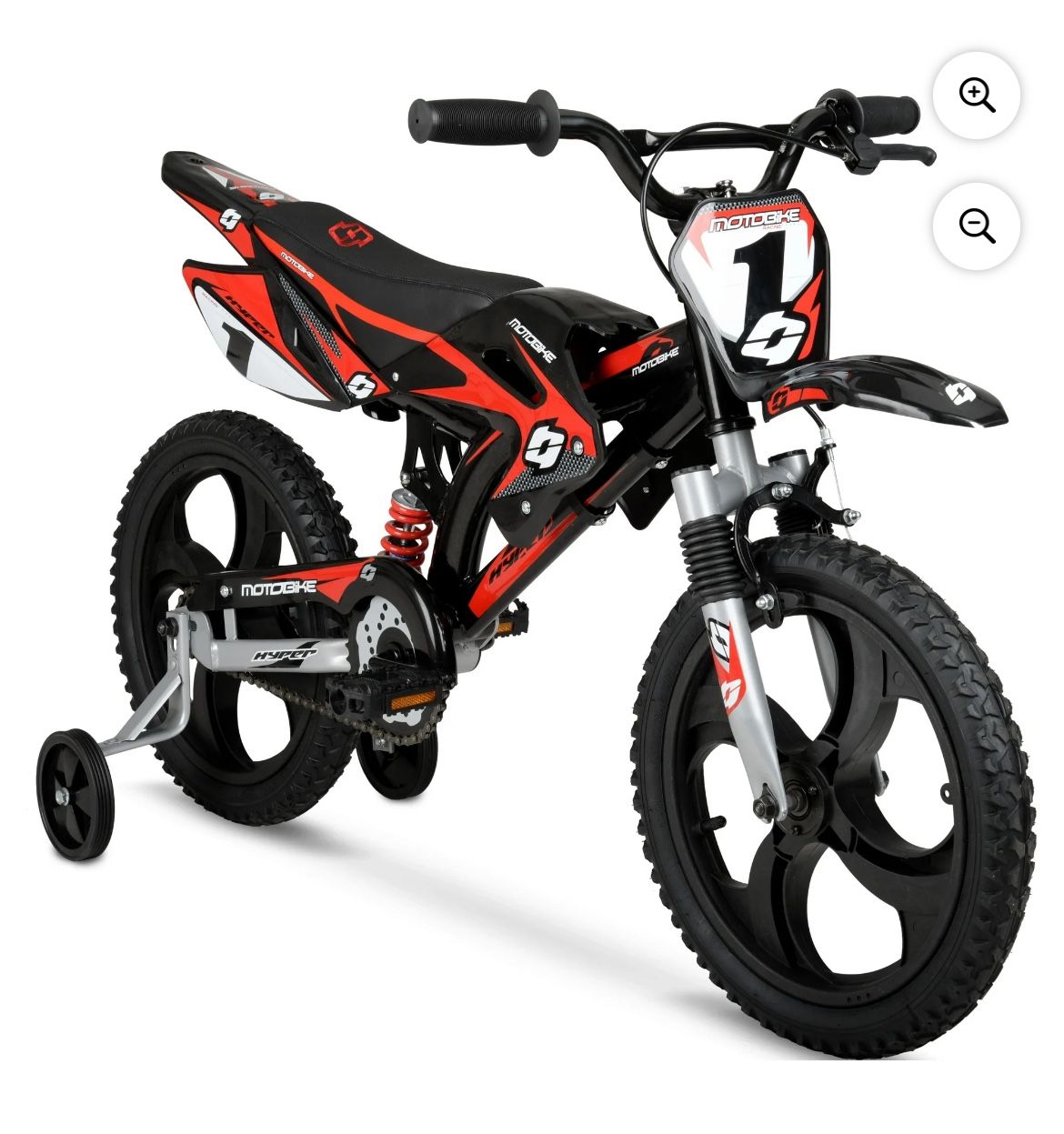 16” Hyper Motorbike - Mag Wheels Including Training Wheels- BRAND NEW IN BOX