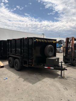 New Black Dump Trailer