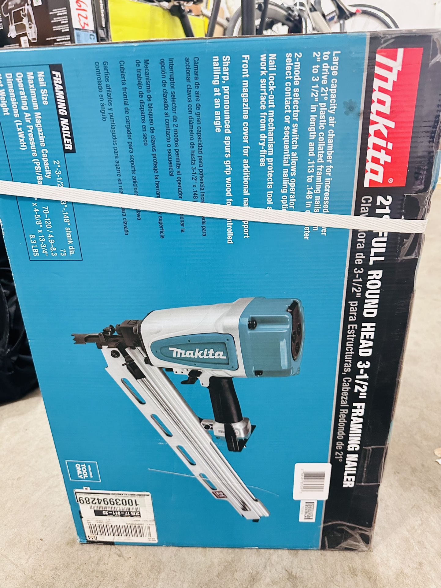 Framing Nailgun Makita 21 Gauge