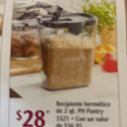 Recipiente De 2qt Her emético Princess House Nuevo En Caja Precio Firme 30