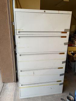 Large 5 Drawer File Cabinet