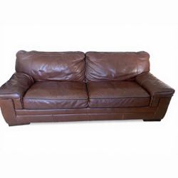 Brown Leather Couch