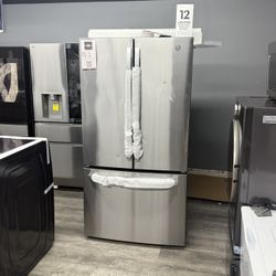 GE Stainless Steel 3-Door Refrigerator 💥FINANCING AVAILABLE 💥