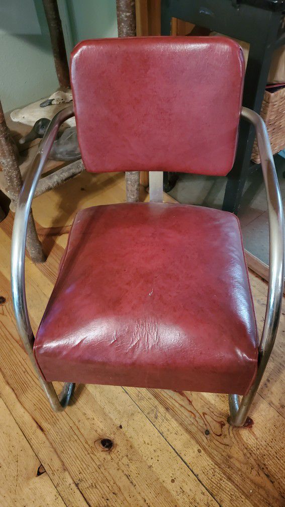 Vintage 1950's Art Deco Streamline Chair