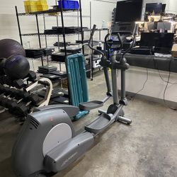 Used Life Fitness CLSX Integrity Series Crosstrainer With TV