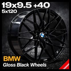 Brand New 19x9.5" 5x120 BMW GLoss Black Wheels