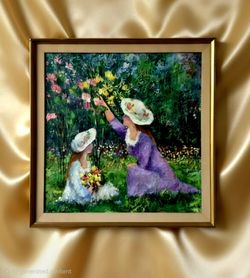 Impressionistic oil painting  Postwar & Contemporary artist David Smira