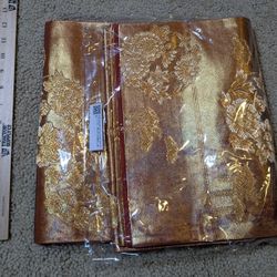 Orange Gold Iridescent Fukuro Kimono Obi 