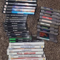 Video Game Lot Ps1, PS2, Nes, Wii, Psp