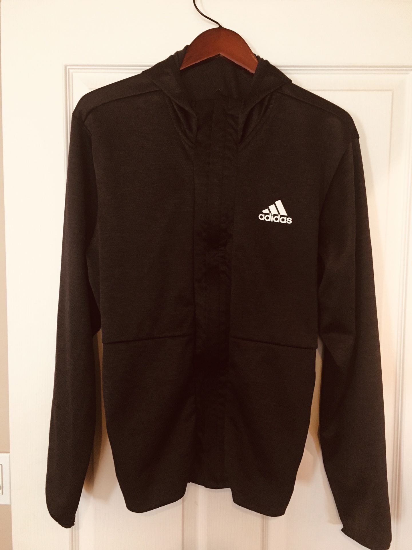 Adidas Zip Up Hooded Men’s Jacket Size Large 