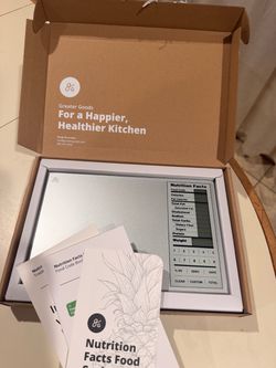 Greater Goods Nutrition Facts Kitchen Food Scale