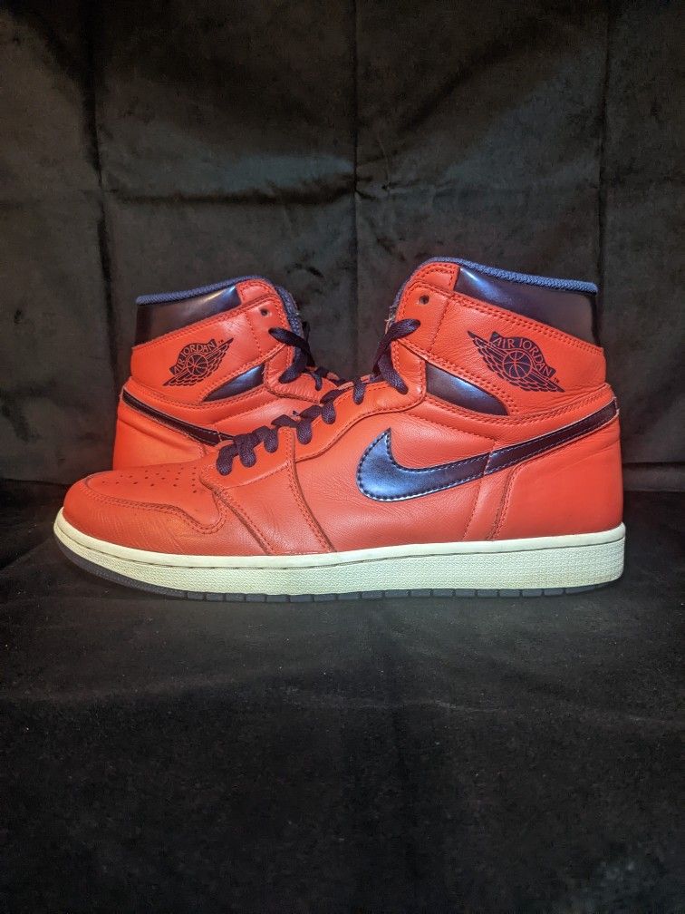 Nike Air Jordan 1 Red Blue Retro High OG Letterman Men's Size US 11 555088 606