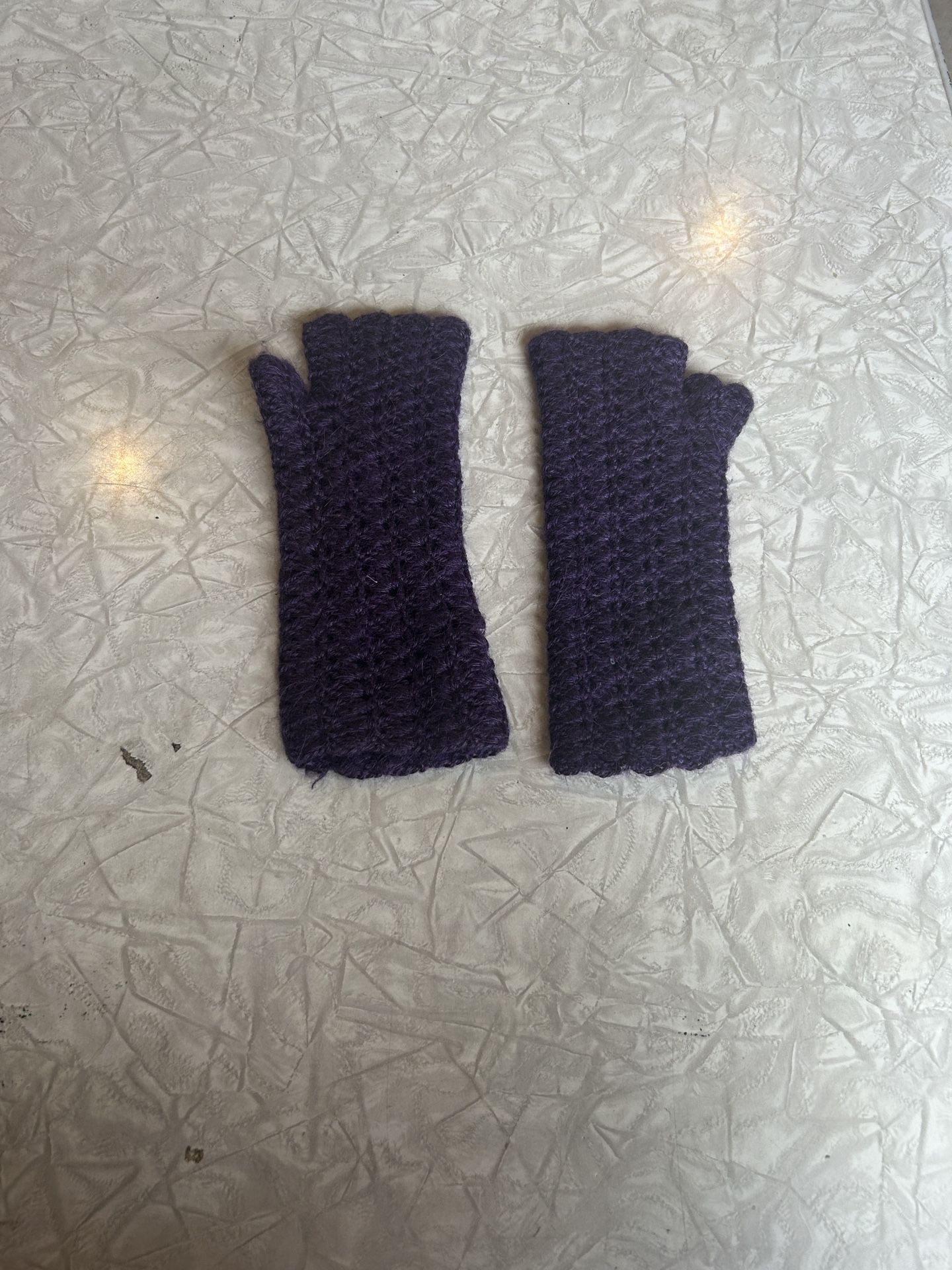 Purple Fingerless Gloves