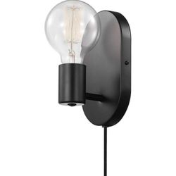 Matte Black 2-Lights Plug-in or Hardwire