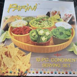 Taco Serving Plates And Dip Plate
