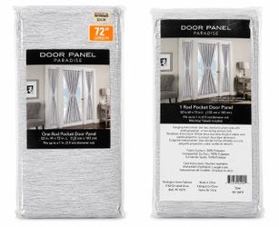 Paradise Door Panel Curtain 52x72 Silver