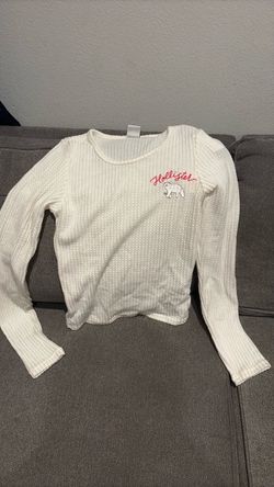 Hollister Waffle Knit Long Sleeve Top