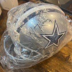 Tony Romo Signed Cowboy Helmet (Authentic NFL Helmet) 