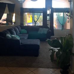 Dark Blue Sectional Sofa