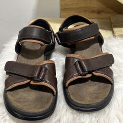 Merrell Men Sandal  Brown Leather Hiking Shoes Size 8 