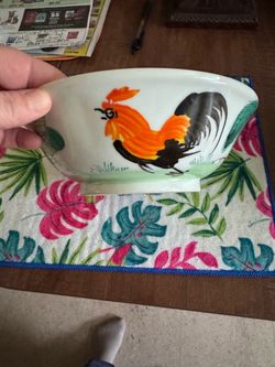 Hand painted serving bowls