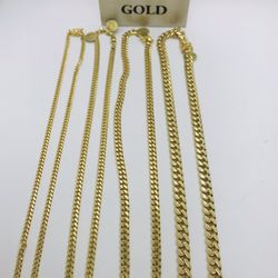 Brand new 14K Miami Cuban Chains! See description for stock!