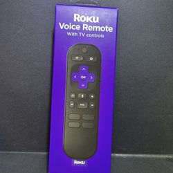 Roku Voice Remote Control, Replacement TV Remote with Voice Control, Simple Setup and Preset App Shortcuts, Compatible with Roku TV, Players
