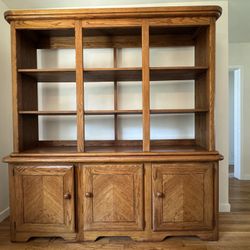 Mid century Oak China Cabinet - $550 OBO 