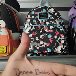 Loungefly X Dr Seuss Cat In The Hat AOP Mini Backpack