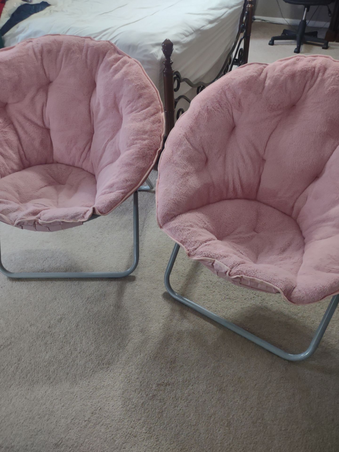 Girls Pink Saucer Chairs