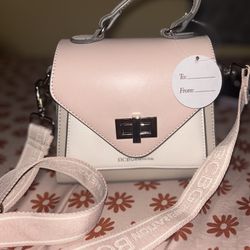✨ BCBG Generation Crossbody Bag – Pink & White (Like New with Tag) ✨