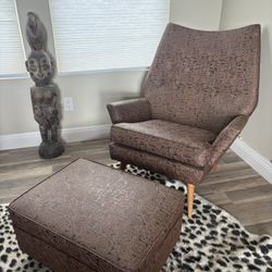MCM Meets Tiki Beautiful Vintage Lounge Chair