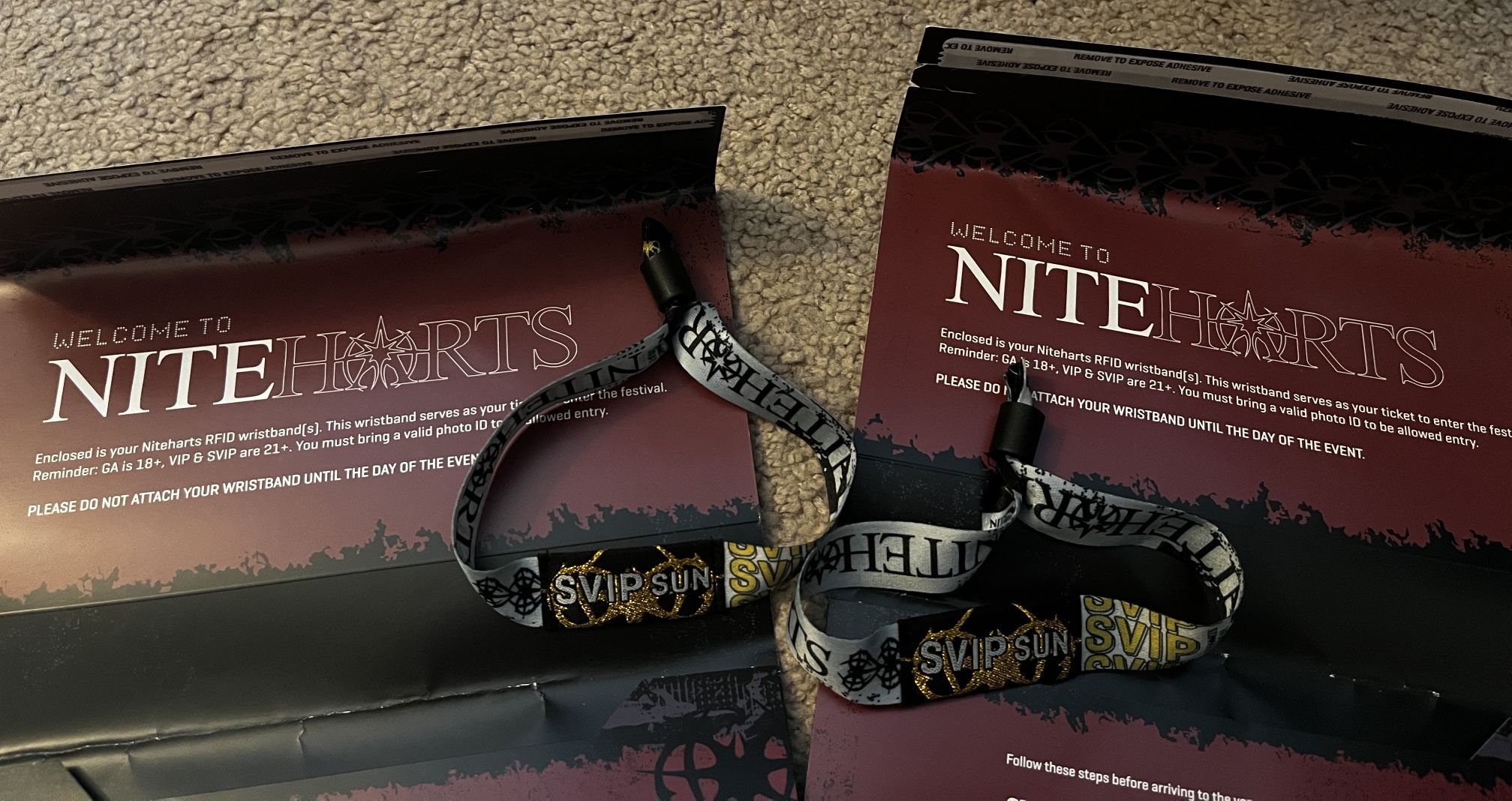 NITEHEARTS music Festival. Selling 2 SVIP tickets