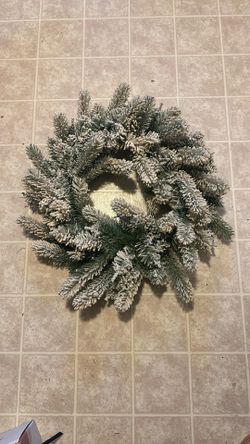 Flocked Wreath