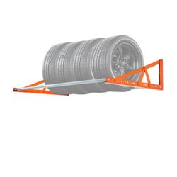 VEVOR Wall Mounted Tire Rack, 31" - 56" Adjustable Tire Rack, Q235 Heavy-Duty Steel Tire Storage Rack for R14-R20 inch Standard Tires, Max=S3-705