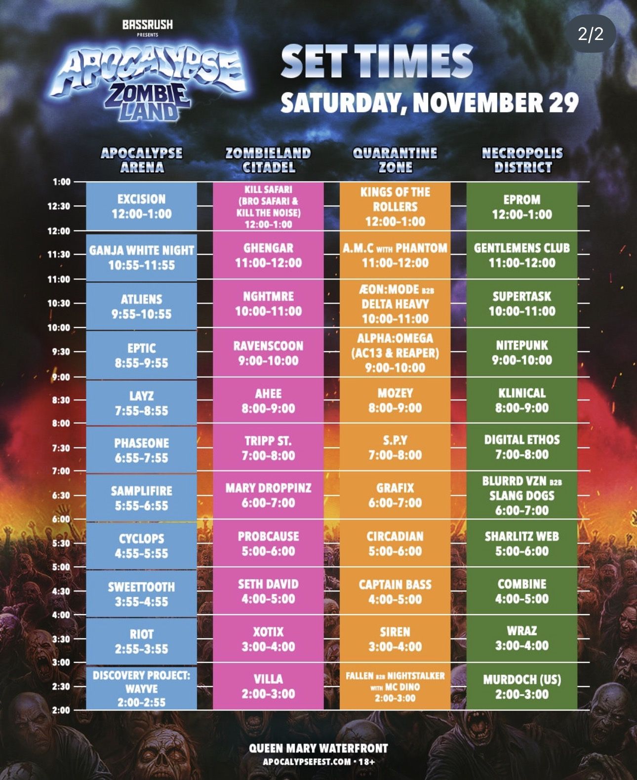 apocalypse GA Ticket festival 2025 Saturday Portion 