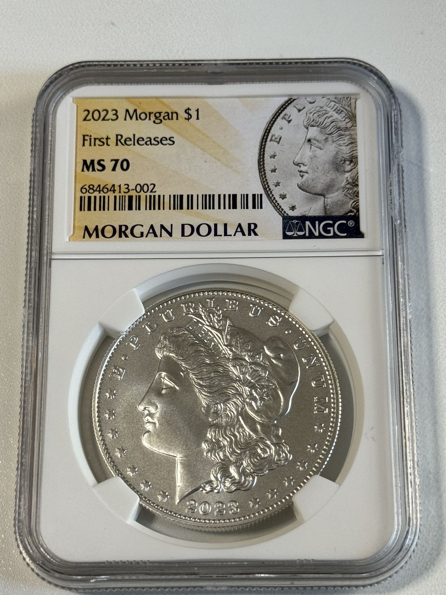 2023 $1 Uncirculated Silver Morgan Dollar NGC MS70 