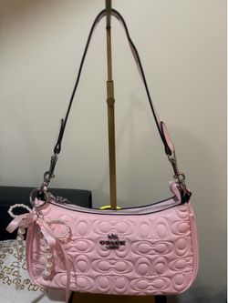 Coach Pink Patent Leather Shoulder Bag