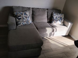 Greyish brown couch
