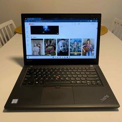 LENOVO THINKPAD T470 W10DG 14.0" laptop computer 
FHD I5-6200U 
256GB SSD 
8GB Ram
Windows 11 pro. Microsoft office installed. Nothing wrong. **  NO T