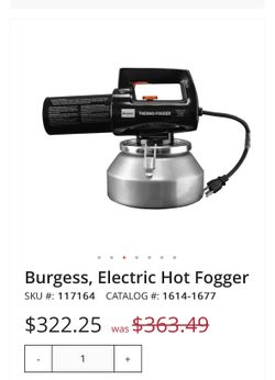 Burgess Electric Professional Fogger