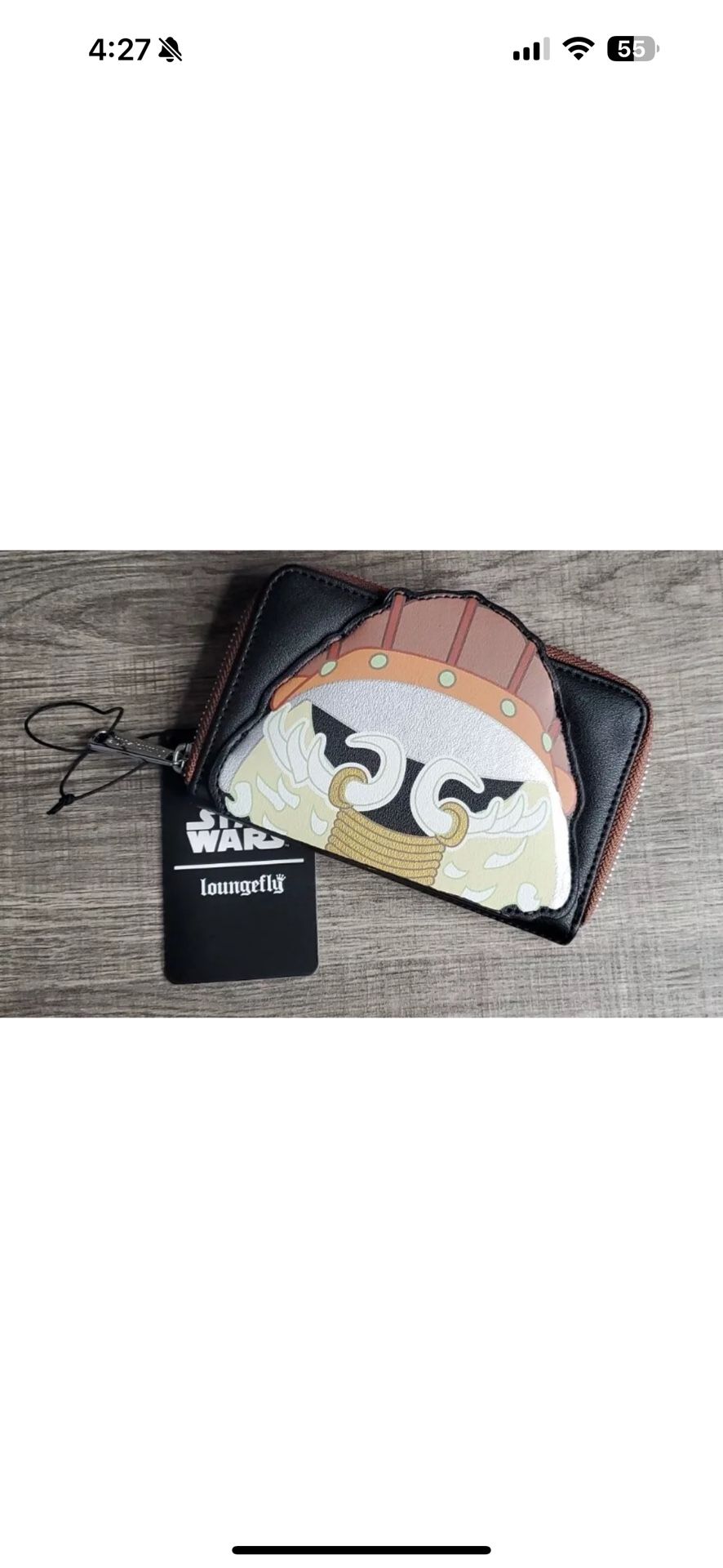 Nwt Loungefly Disney Star Wars Jabba Faux Leather Wallet 