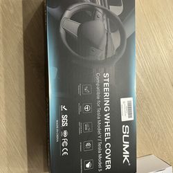 tesla steering wheel Napa leather cover model y 2020-2026 model 3 2019-2026