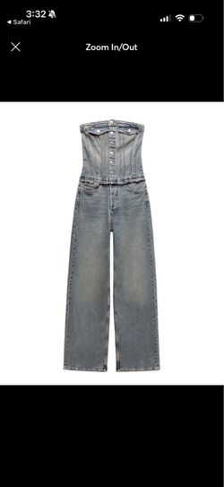 Zara Demin jumpsuit