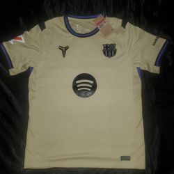 FC Barcelona x Kobe Bryant Soccer Jersey "LAMINE YAMAL 10", Gold, Large