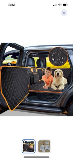 “New”Backseat Cover(400 Lb Limit)hard Bottom,waterproof,scratch Proof(w/door Protection (kids,pets,camping Etc.