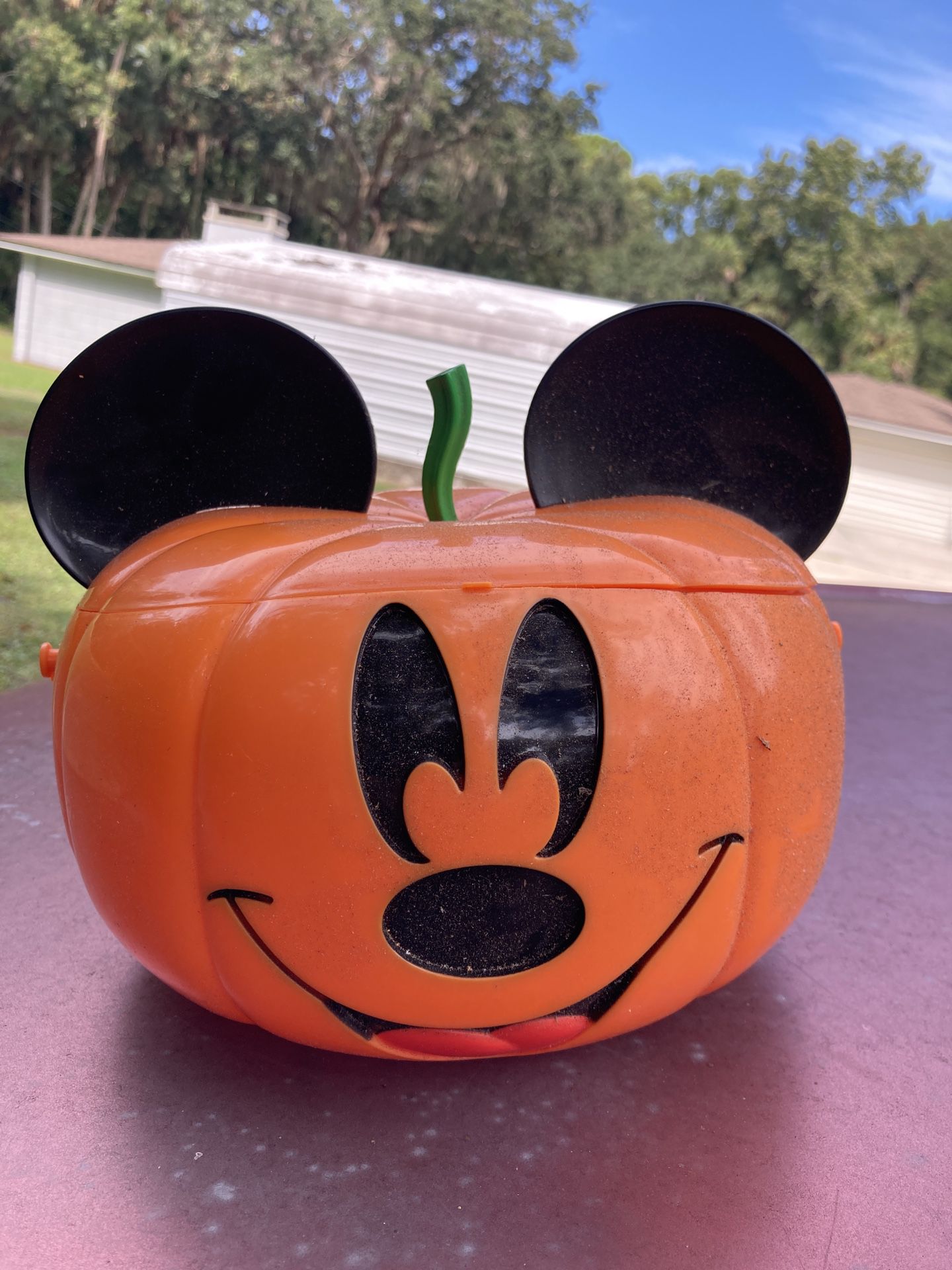 Vintage Disney Mickey Mouse Halloween Pumpkin