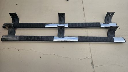 OEM chrome running boards, quad cab — 2009-2012 Ram 1500