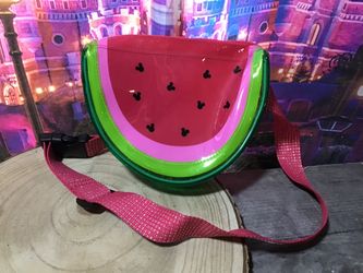 Disney Parks Mickey Mouse Icon Watermelon Fanny Pack Adjustable 